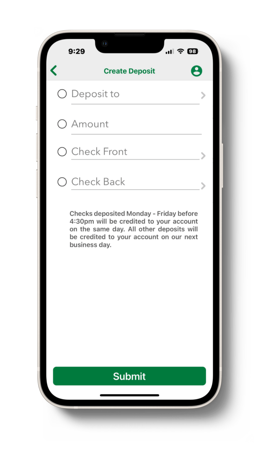 Direct deposit country bank made to make a difference