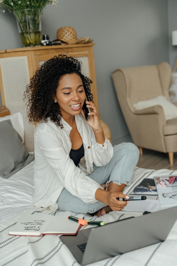 Country-Bank-Woman-Phone-Pay-Bills-Telephone-Banking