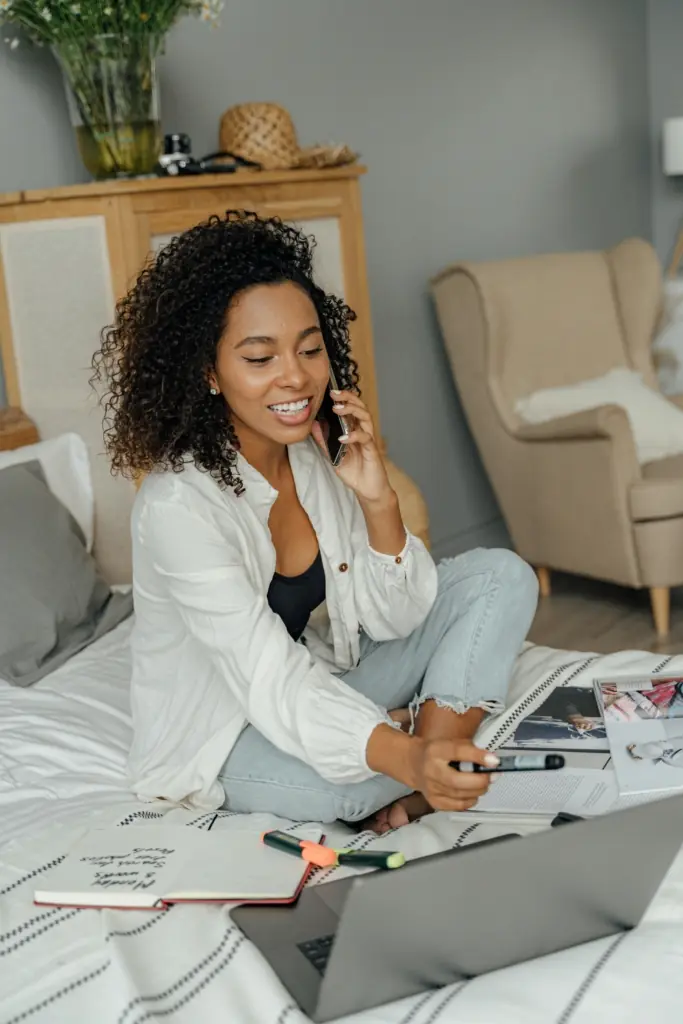 Country-Bank-Woman-Phone-Pay-Bills-Telephone-Banking